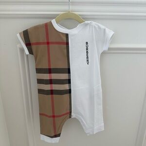 Burberry Kids One Piece - White and Tan